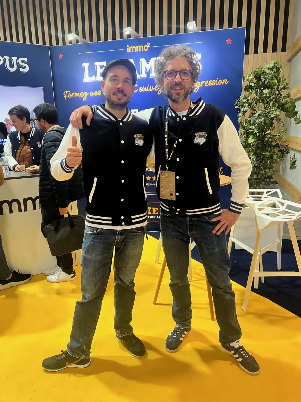 Fondateurs au stand